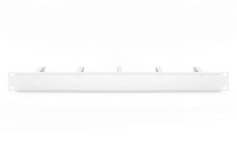 Organizator kablowy 19" 1U, 5x uchwyty stalowe, 40x60 mm, szary Organizator kablowy 19" 1U, 5x uchwyty stalowe, 40x60 mm, szary