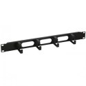 Organizer kabli 1U do szaf rack 19 z pokrywą, czarny