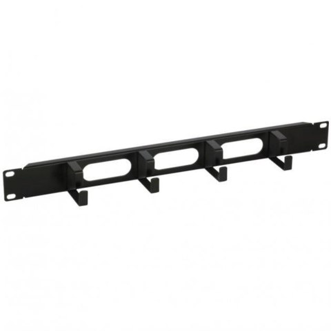 Organizer kabli 1U do szaf rack 19 z pokrywą, czarny Organizer kabli 1U do szaf rack 19 z pokrywą, czarny
