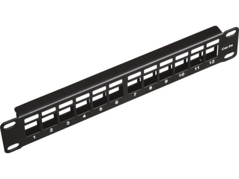 Patch panel 10" modularny 12 portów 1U niewyposażony ALANTEC Patch panel 10" modularny 12 portów 1U niewyposażony ALANTEC
