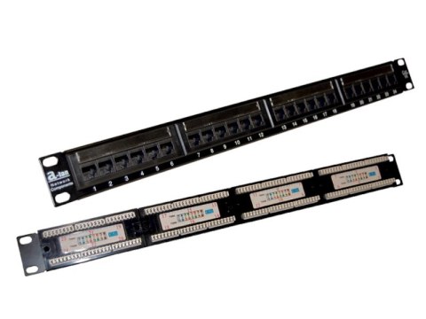 Patch panel UTP kat.5e 24 porty LSA 1U ALANTEC Patch panel UTP kat.5e 24 porty LSA 1U ALANTEC
