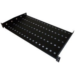 Półka stała 19" 1U głęb. 250mm, czarna, 2 punkty mocowania ALANTEC Półka stała 19" 1U głęb. 250mm, czarna, 2 punkty mocowania ALANTEC