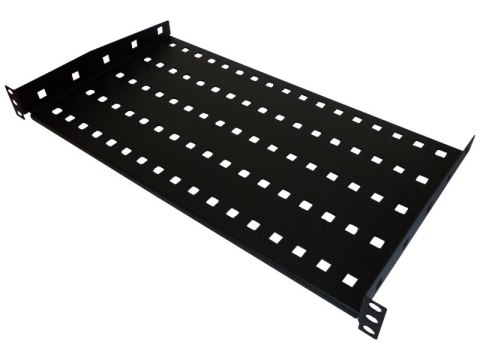Półka stała 19" 1U głęb. 250mm, czarna, 2 punkty mocowania ALANTEC Półka stała 19" 1U głęb. 250mm, czarna, 2 punkty mocowania ALANTEC