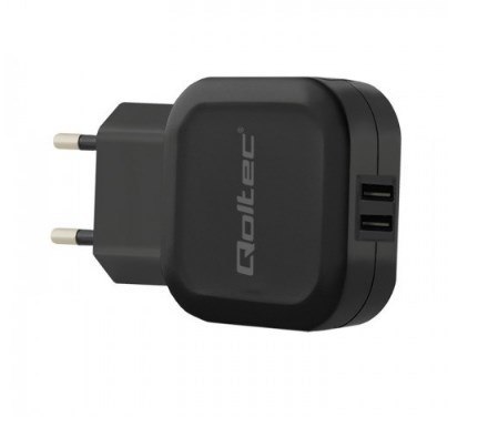 Qoltec Ładowarka sieciowa 12W | 5V | 2.4A | 2xUSB