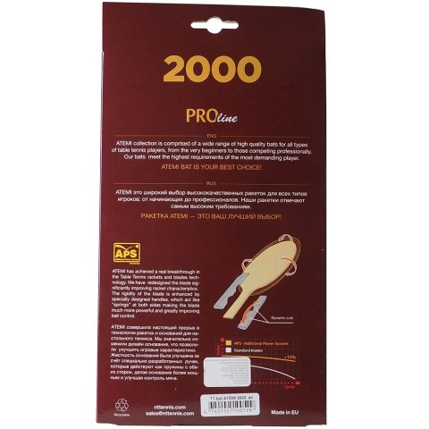 Rakietka do ping ponga New Atemi 2000 Pro concave Rakietka do ping ponga New Atemi 2000 Pro concave