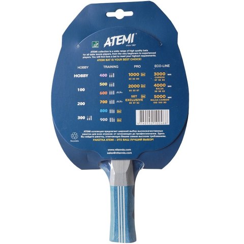 Rakietka do ping ponga New Atemi 800 anatomical Rakietka do ping ponga New Atemi 800 anatomical