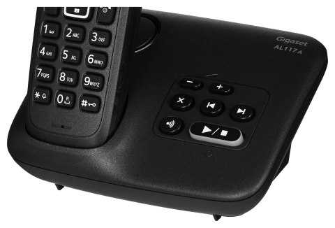 Gigaset Telefon bezprzewodowy AL117A Black Gigaset Telefon bezprzewodowy AL117A Black