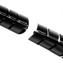 Organizator kabli/maskownica do biurka Maclean, 75cm, czarna, MC-768 B