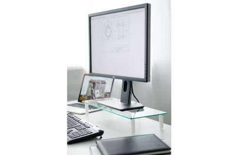 Szklana podstawa monitora powierzchnia: 56x21cmmax. 20kg Szklana podstawa monitora powierzchnia: 56x21cmmax. 20kg