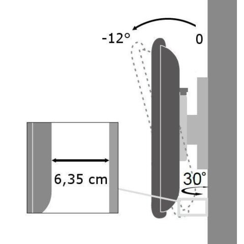 Uchwyt Ścienny TV LED/LCD 17-37 Cali 25kg Obrotowy Uchwyt Ścienny TV LED/LCD 17-37 Cali 25kg Obrotowy