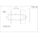 Uchwyt Ścienny TV LED/LCD 32-55 cali 40kg Slim