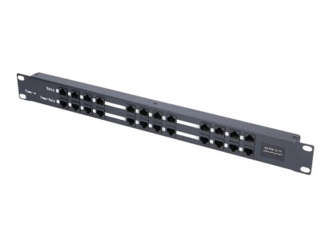 Extralink 12 Portowy | PoE Injector | 12x 100Mb/s RJ45, Obudowa Rack Extralink 12 Portowy | PoE Injector | 12x 100Mb/s RJ45, Obudowa Rack