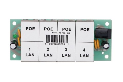 Extralink 4 Portowy | PoE Injector | 4x 100Mb/s RJ45 Extralink 4 Portowy | PoE Injector | 4x 100Mb/s RJ45