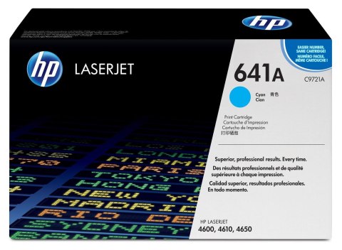 Kaseta z tonerem HP - C9721A - No.641A - błękitny - 8.000 stron Kaseta z tonerem HP - C9721A - No.641A - błękitny - 8.000 stron