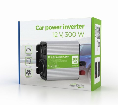 POWER INVERTER CAR 12V 300W/EG-PWC300-01 GEMBIRD POWER INVERTER CAR 12V 300W/EG-PWC300-01 GEMBIRD
