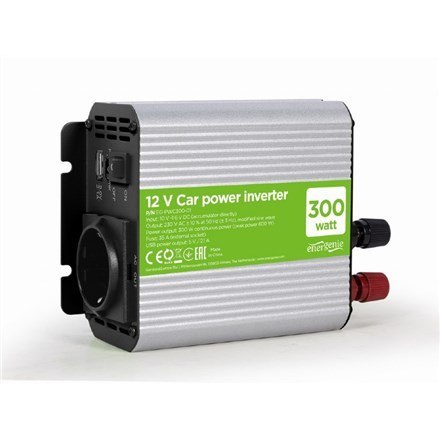 POWER INVERTER CAR 12V 300W/EG-PWC300-01 GEMBIRD POWER INVERTER CAR 12V 300W/EG-PWC300-01 GEMBIRD