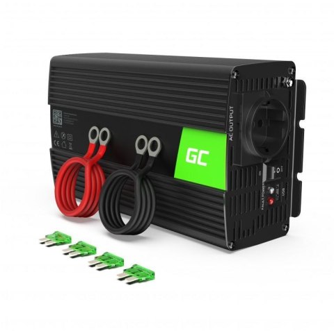 PRZETWORNICA NAPIĘCIA INWERTER Green Cell 12V -> 230V 150W/300W MODYFIKOWANA SINUSOIDA INV06 PRZETWORNICA NAPIĘCIA INWERTER Green Cell 12V -> 230V 150W/300W MODYFIKOWANA SINUSOIDA INV06