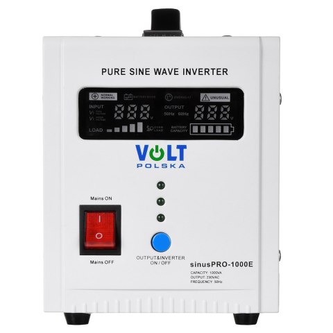 PRZETWORNICA VOLT POLSKA SINUSPRO-1000E 12V 700/1000W PRZETWORNICA VOLT POLSKA SINUSPRO-1000E 12V 700/1000W