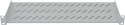 Półka 1U 150mm Rack 19, 2 pkt mocowania, perforowana, szara