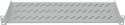 Półka 1U 150mm Rack 19, 2 pkt mocowania, perforowana, szara
