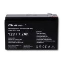 Qoltec Akumulator AGM | 12V | 7.2Ah | Bezobsługowy | Wydajny | LongLife | do UPS, security