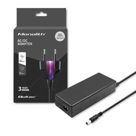 Qoltec Zasilacz desktopowy 84W | 12V | 7A | 5.5*2.1 | +kabel zasilający Qoltec Zasilacz desktopowy 84W | 12V | 7A | 5.5*2.1 | +kabel zasilający