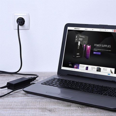 Qoltec Zasilacz do laptopa HP Compaq 90W | 19V | 4.74A | 4.8*1.7 | +kabel zasilający Qoltec Zasilacz do laptopa HP Compaq 90W | 19V | 4.74A | 4.8*1.7 | +kabel zasilający