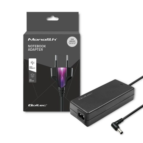 Qoltec Zasilacz do laptopa Lenovo 40W | 20V | 2A | 5.5*2.5 | +kabel zasilający Qoltec Zasilacz do laptopa Lenovo 40W | 20V | 2A | 5.5*2.5 | +kabel zasilający