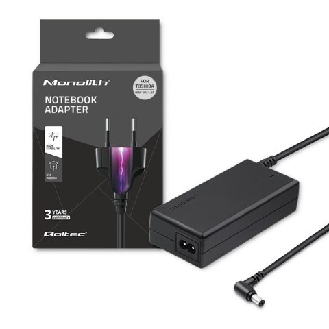 Qoltec Zasilacz do laptopa Toshiba 90W | 19V | 4.9A | 5.5*2.5 | +kabel zasilający Qoltec Zasilacz do laptopa Toshiba 90W | 19V | 4.9A | 5.5*2.5 | +kabel zasilający