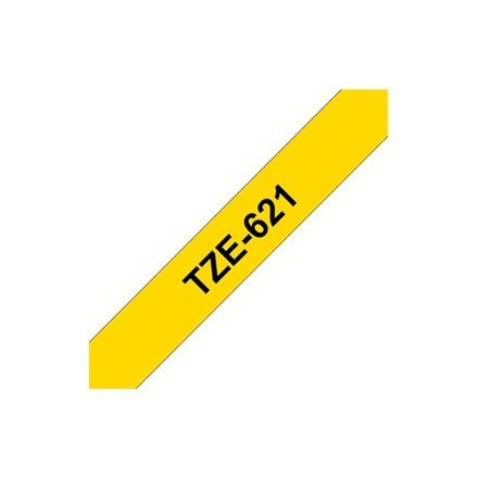 TZE-621 LAMINATED TAPE 9MM 8M/BLACK ON YELLOW TZE-621 LAMINATED TAPE 9MM 8M/BLACK ON YELLOW