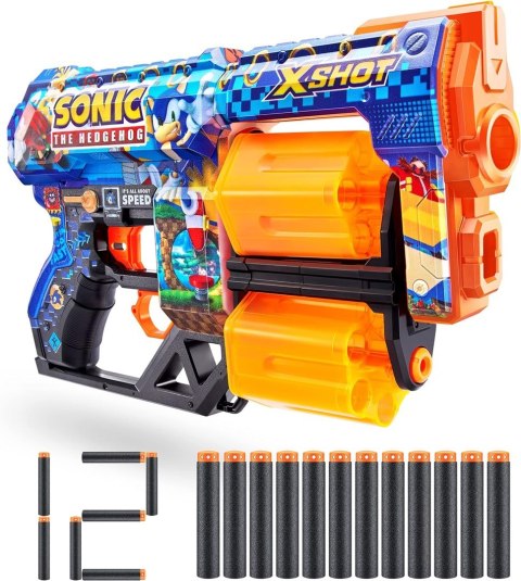 ZURU X-SHOT SkinsDread wyrzutnia Sonic 36583 47526 ZURU X-SHOT SkinsDread wyrzutnia Sonic 36583 47526