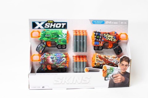 ZURU X-SHOT SkinsMenace wyrzutnia24s 36543 40671 ZURU X-SHOT SkinsMenace wyrzutnia24s 36543 40671