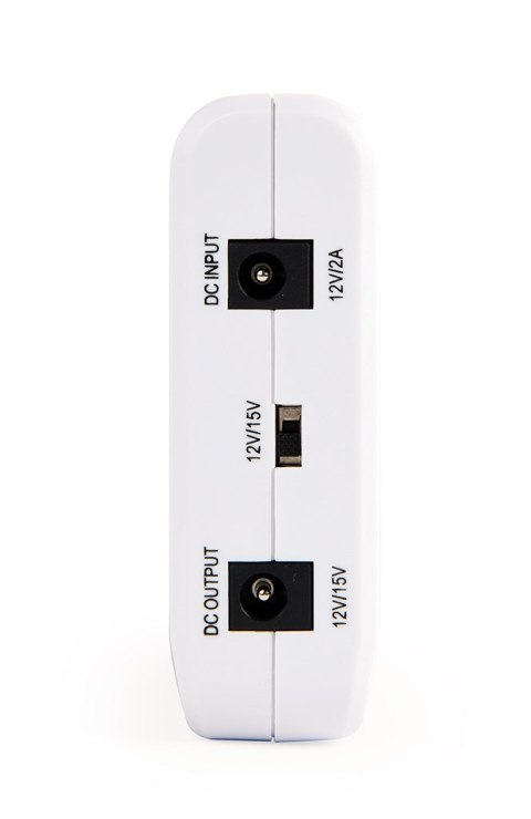 Zasilacz awaryjny UPS mini do urządzeń DC 12V/15V Gembird (biały) Zasilacz awaryjny UPS mini do urządzeń DC 12V/15V Gembird (biały)