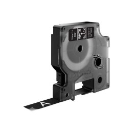 D1-TAPE 12MM X 7M/WHITE ON BLACK