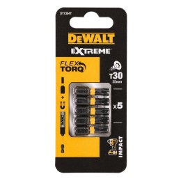 Dewalt udarowe końcówki wkrętarskie torsion t30x25 mm torsio