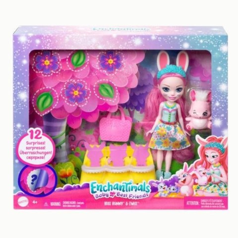 Enchantimals Baby Best Friends Zestaw z niespodziankami Bree Bunny i Twist HLK85 HLK83 MATTEL Enchantimals Baby Best Friends Zestaw z niespodziankami Bree Bunny i Twist HLK85 HLK83 MATTEL