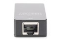 Przedłużacz USB 1.1po skrętce Cat.5e/6 UTP/SFP do 45m, czarny, 20cm
