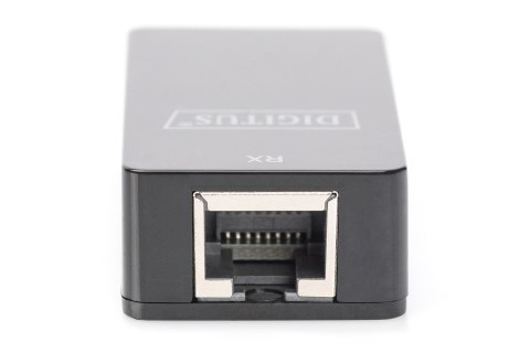 Przedłużacz USB 1.1po skrętce Cat.5e/6 UTP/SFP do 45m, czarny, 20cm Przedłużacz USB 1.1po skrętce Cat.5e/6 UTP/SFP do 45m, czarny, 20cm