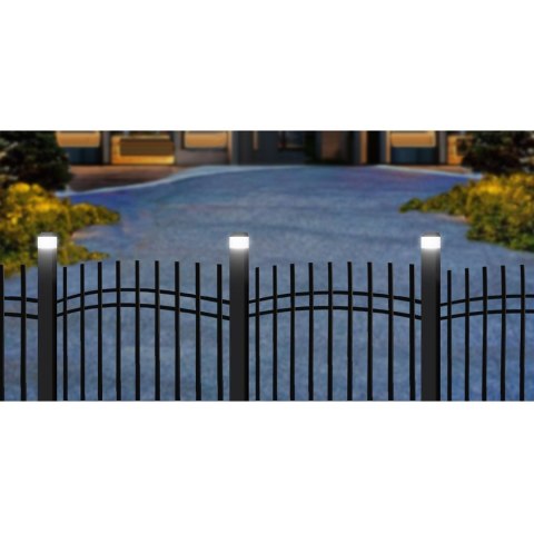 Lampa solarna LED na słupek GreenBlue, 60x40mm, daszek kopertowy, GB125 Lampa solarna LED na słupek GreenBlue, 60x40mm, daszek kopertowy, GB125