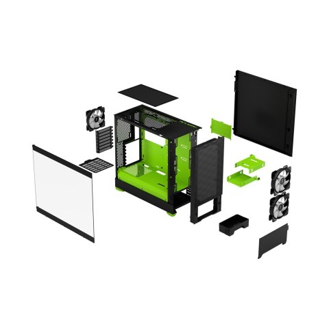 Projektowanie fraktalne | Pop Air RGB | Szyba boczna | Green Core TG Przezroczysty odcień | ATX, mATX, Mini ITX | Zasilacz w zes Projektowanie fraktalne | Pop Air RGB | Szyba boczna | Green Core TG Przezroczysty odcień | ATX, mATX, Mini ITX | Zasilacz w zes