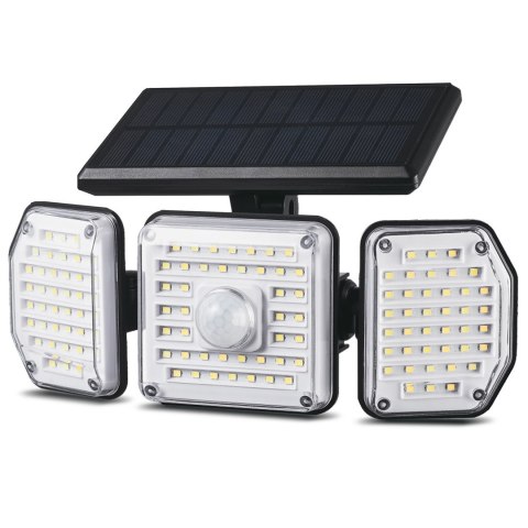 Solarna lampa LED z czujnikiem ruchu Maclean IP65, 4W, 320lm, 4000K, Li-ion 1200 mAh, 3 tryby pracy MCE615 Solarna lampa LED z czujnikiem ruchu Maclean IP65, 4W, 320lm, 4000K, Li-ion 1200 mAh, 3 tryby pracy MCE615