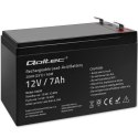 Akumulator żelowy AGM 12V 7Ah 105A (max) Qoltec