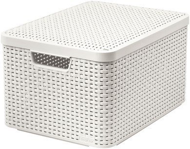 CURVER KOSZYK L Z POKRYWĄ 30L /KREMOWY CURVER KOSZYK L Z POKRYWĄ 30L /KREMOWY
