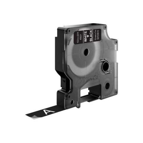 D1-TAPE 12MM X 7M/WHITE ON BLACK D1-TAPE 12MM X 7M/WHITE ON BLACK
