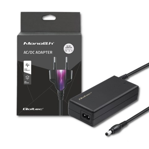 Qoltec Zasilacz desktopowy 72W | 12V | 6A | 5.5*2.1 | +kabel zasilający Qoltec Zasilacz desktopowy 72W | 12V | 6A | 5.5*2.1 | +kabel zasilający