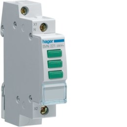SVN221 LAMPKA SYGNALIZACYJNA MODUŁOWA 3X LED 1M 230V AC ZIELONY