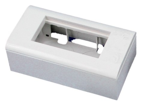 Puszka + support (metalowy) + ramka 90x45 (komplet 2M) ALANTEC Puszka + support (metalowy) + ramka 90x45 (komplet 2M) ALANTEC