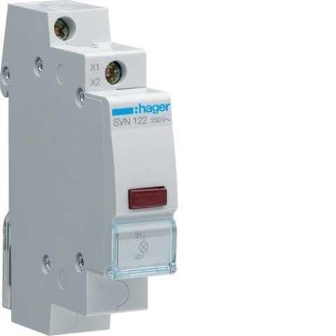 SVN122 LAMPKA SYGNALIZACYJNA MODUŁOWA 1X LED 1M 230V AC CZERWONY SVN122 LAMPKA SYGNALIZACYJNA MODUŁOWA 1X LED 1M 230V AC CZERWONY
