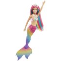 Barbie Lalka Syrenka Tęczowa Przemiana GTF89 MATTEL
