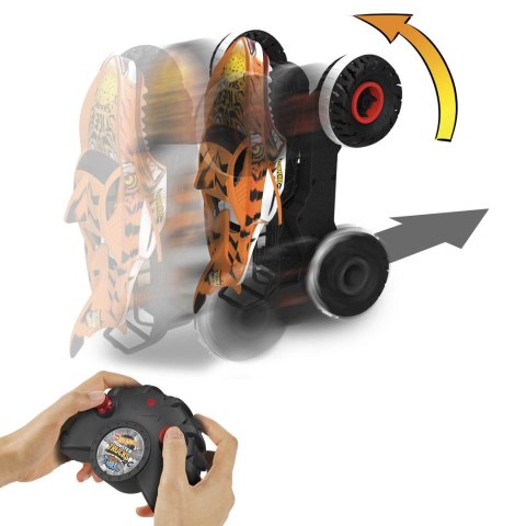 Hot Wheel Monster Truck Niepowstrzymany Tiger Shark 1:15 Terenowy pojazd zdalnie sterowany HGV87 MATTEL p1 Hot Wheel Monster Truck Niepowstrzymany Tiger Shark 1:15 Terenowy pojazd zdalnie sterowany HGV87 MATTEL p1